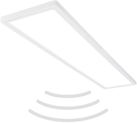 B.k.licht move - led plafondlamp - badkamerverlichting - ip44 - plafonniere met bewegingsmelderg - 98 x 20 x 3 cm - wit