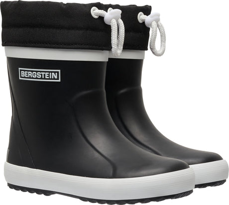 Bergstein classic thermo unisex junior regenlaarzen - black