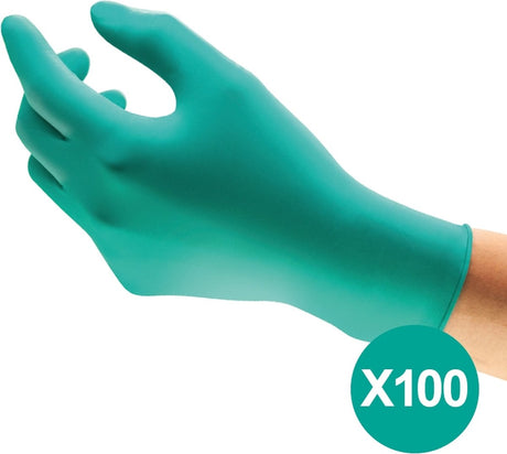 Ansell touchntuff® 92-600 - nitril wegwerp handschoenen, latexvrij, poedervrij, xl, groen, 100 stuks