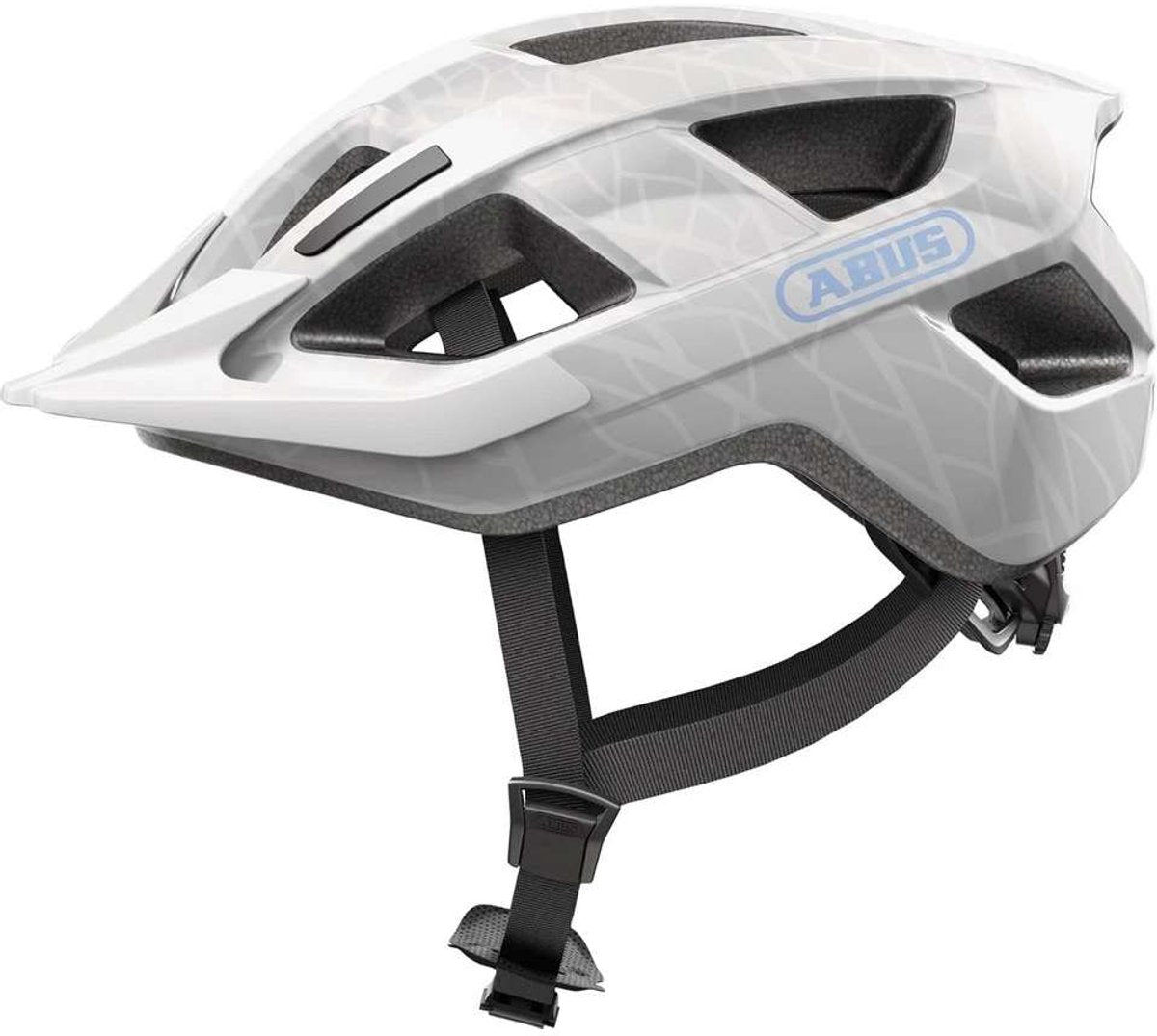 Abus fietshelm aduro 3.0 led white art l - 58-62 cm - wit - geschikt voor gebruik op elektrische fietsen - stadsfietsen - 335 g