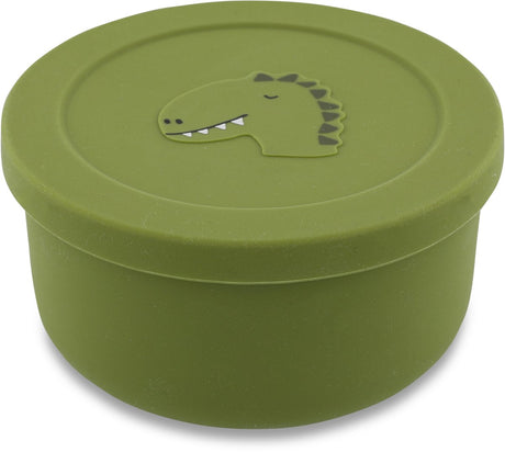 Trixie snackbox kinderen - mr. dino - snackdoosje van siliconen - fruitboxje school - geschikt voor de vaatwasser