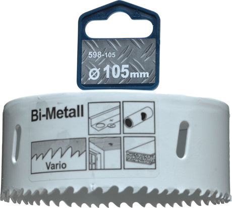 Kwb gatenzaag ø 105 mm - bi-metaal - 8% kobalt - voor staal en hout - 598105