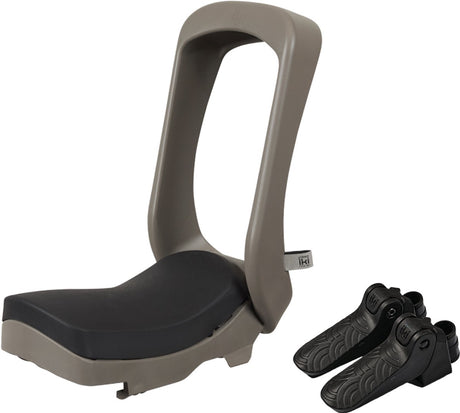 Urban iki junior fietsstoeltje - zonder montagekader - suzume grey bincho black -