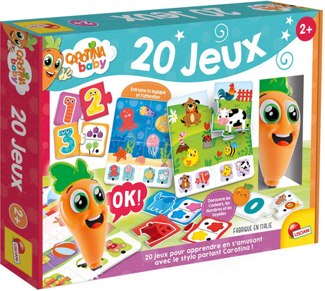 Lisciani carotina baby penna parlante 20 giochi educativi ed. francese