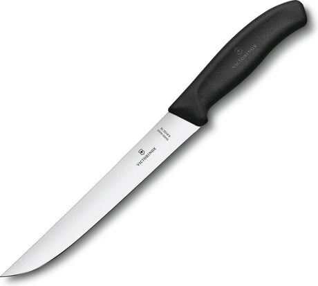 Victorinox swiss classic vleesmes - 18cm - rvs fibrox - zwart