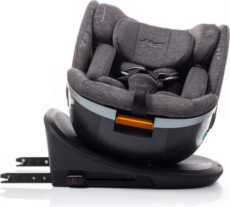 Babyauto xperta i-size autostoel - 360° met isofix - 40 tot 150cm - 0 tot 36kg - tot 12 jaar - kleur grijs