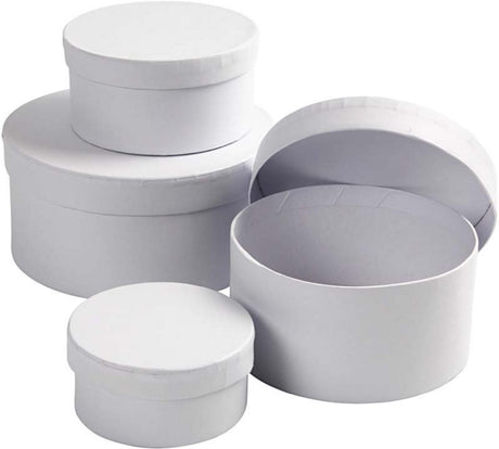 Creativ company https: www.cchobby.nl ronde-dozen-afm-8x4-10x5-12x6-14x7-cm-wit-4-stuk-1-set