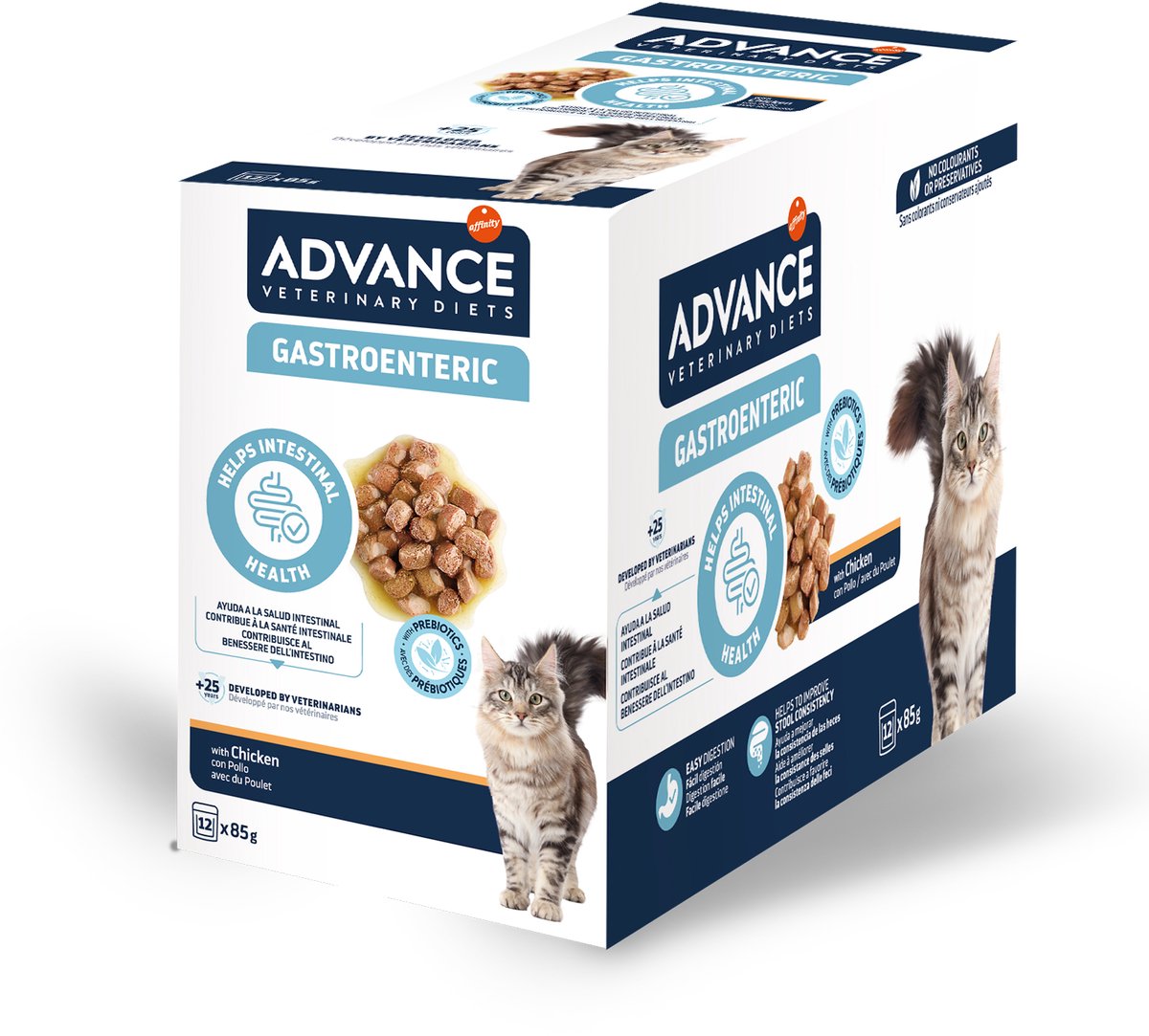 Advance veterinary diet cat - gastro enteric - kattenvoer - 12x85 gram