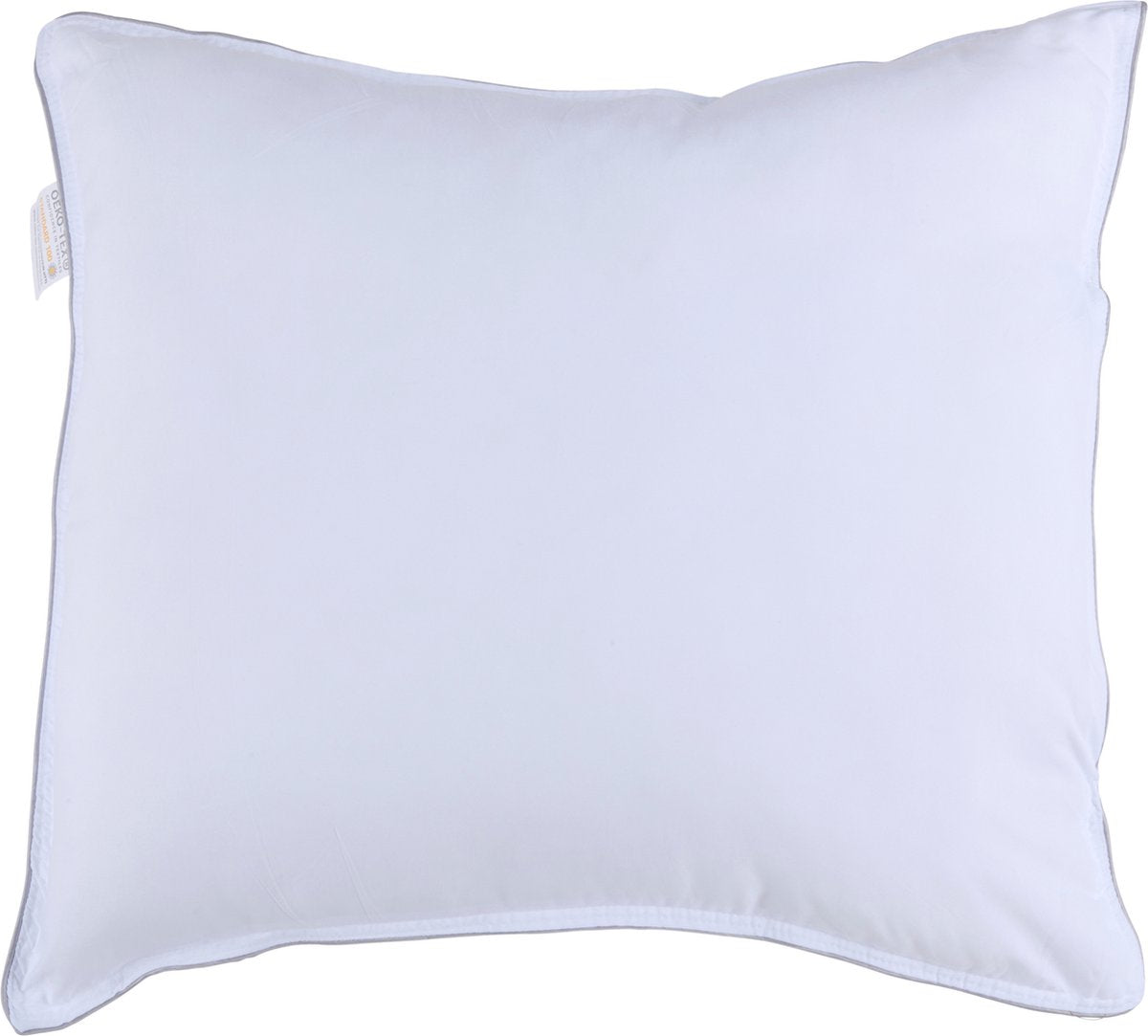 Alpina hoofdkussen 60 x 70 cm - kussen voor bed en slaapkamer - ademend, vocht afvoerend en wasmachine bestendig - voor buik-, rug- en zijslaper - microvezel katoen - wit