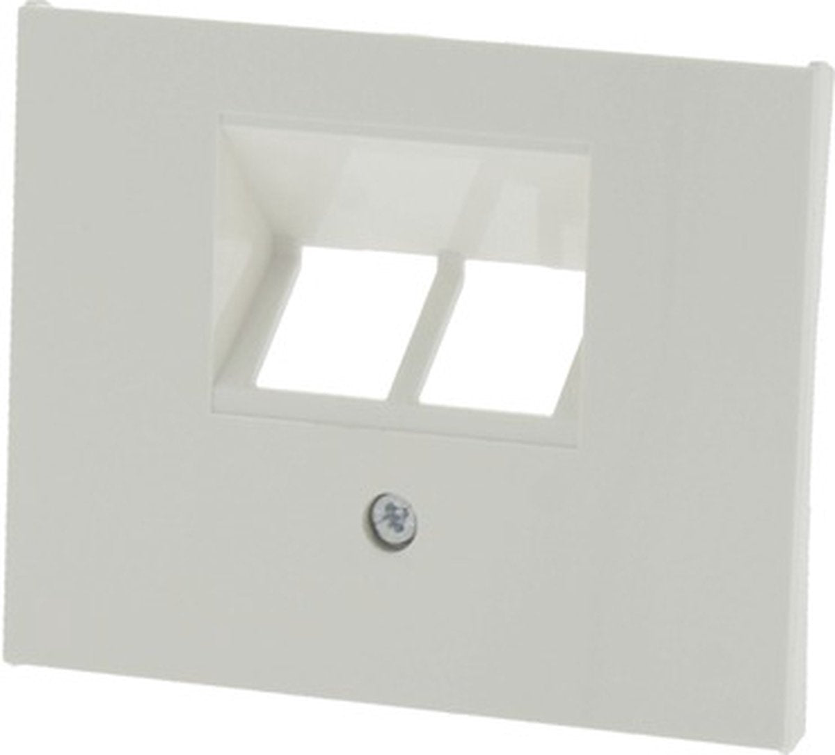 Berker k1 afdekplaat isdn 2x 8-polig polar wit
