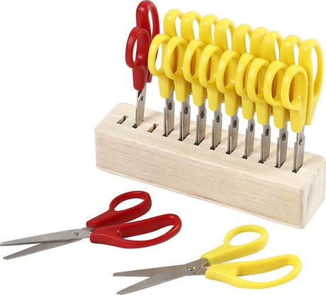 Creativ company ronde kinderscharen met scharenblok, 24st.