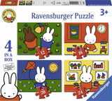 Ravensburger nijntje 4in1box puzzel - 12+16+20+24 stukjes - kinderpuzzel