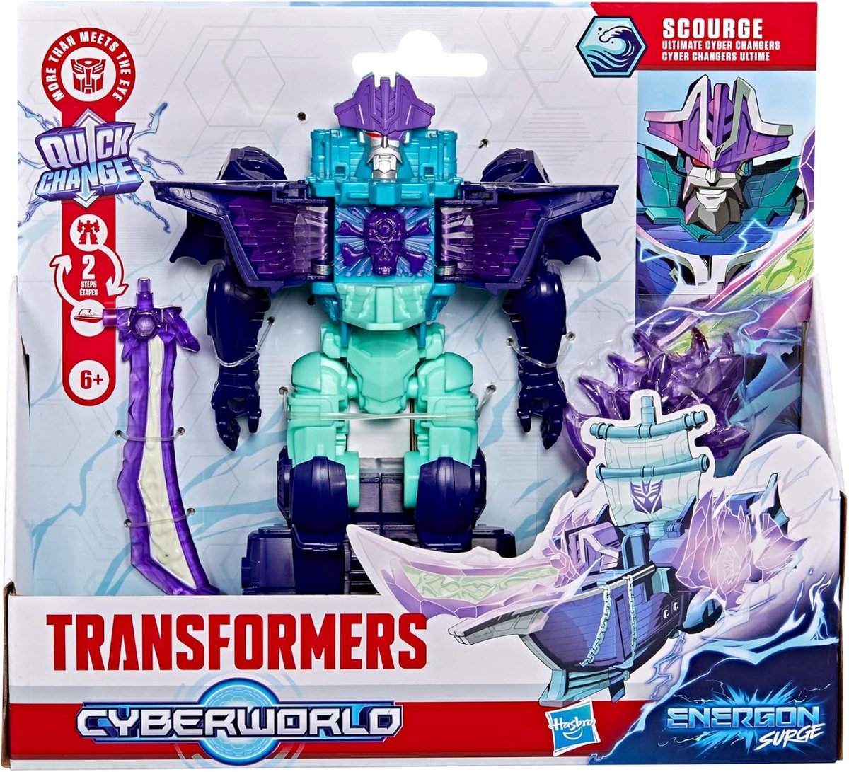 Hasbro transformers cyberworld ultimate cyber changers scourge