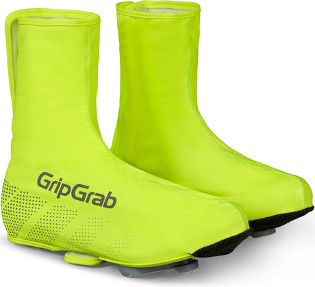 Gripgrab - ride waterdichte race fiets overschoenen wielren regen fietsoverschoenen - geel hi-vis - unisex - maat xxl (46 47)