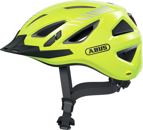 Abus fietshelm urban-i 3.0 mips signal yellow xl - 61-65 cm - geel - geschikt voor gebruik op elektrische fietsen - stadsfietsen - 345 g