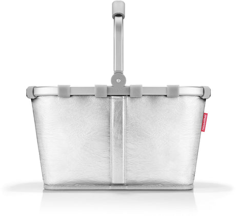 Reisenthel carrybag boodschappenmand - 22l - silver crackle zilver
