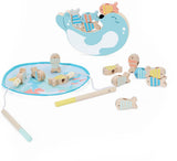 Classic world houten visspel zeehond, 24dlg.