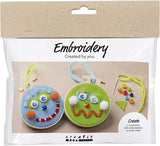 Creativ company https: www.cchobby.nl mini-hobbyset-borduren-gezichtjes-blauw-groen-1-doos