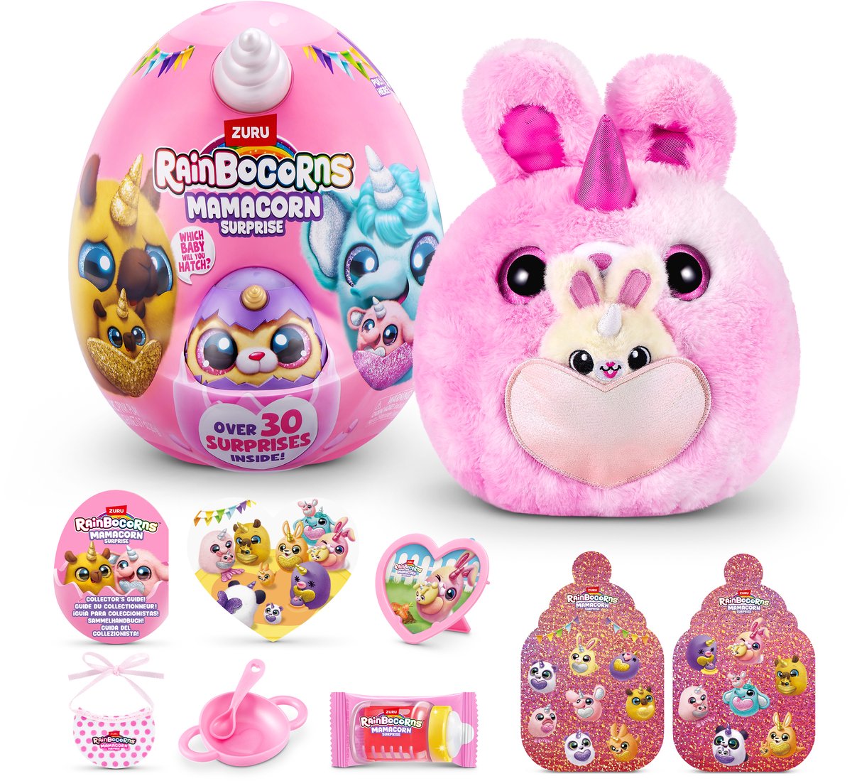 Zuru rainbocorns mamacorn surprise 92121 knuffelbeer roze
