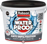Rubson anti - infiltratie zwart 5kg | daken, funderingen en ingegraven materialen coating | silicone technologie gebaseerd voor maximale elasticiteit | duurzame coating en uv-bestendig | langdurige bescherming tegen vocht.