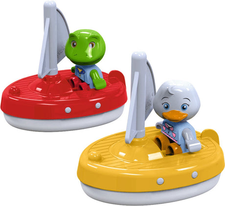 Aquaplay big - - 2 zeilboten + 2 figuren - waterbaanaccessoires