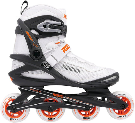 Roces icon x 80 skeelers - inline skates - wit oranje - maat 40