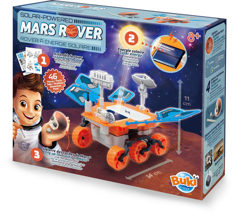 Buki france buki - marsrover op zonne-energie - constructiespeelgoed - voertuig op zonne-energie