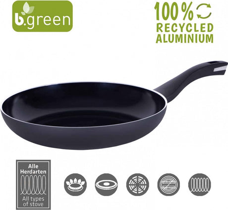 Berndes - b.green - koekenpan 28 cm - gerecycled aluminium - zilver