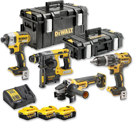 Dewalt 18v xr serie - combo set - dcd796 + dcf887 + dch273 + dcg405 - 5.0ah accu's