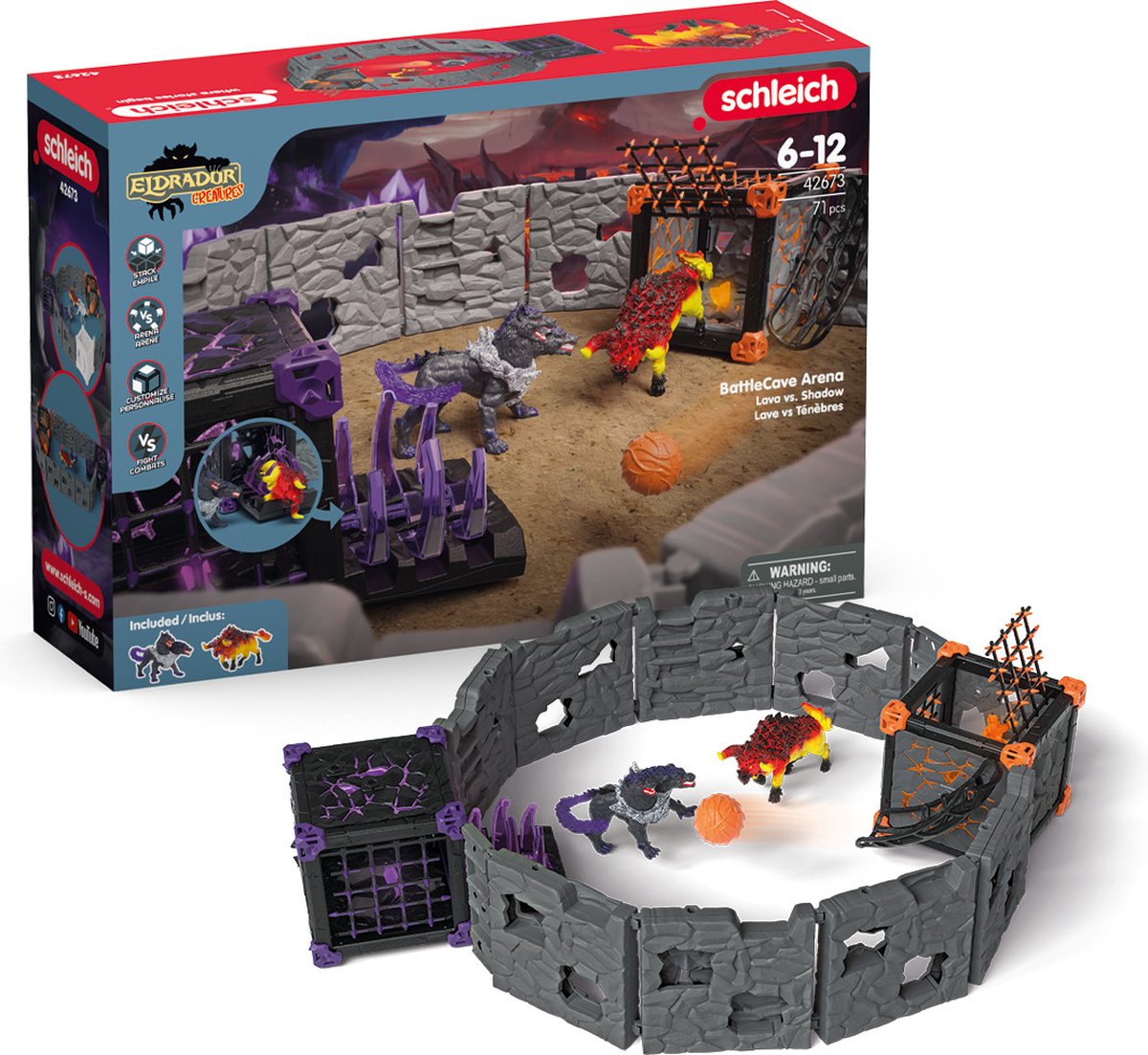 Schleich eldrador battlecave arena: lava vs schaduw 42673