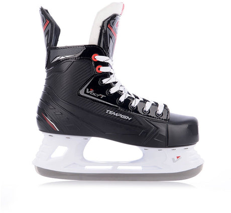 Tempish - volt-t - ijshockeyschaatsen - schaatsen heren - zwart - versterkte enkelcups high-grip rvs hockeyijzer - maat eu 39