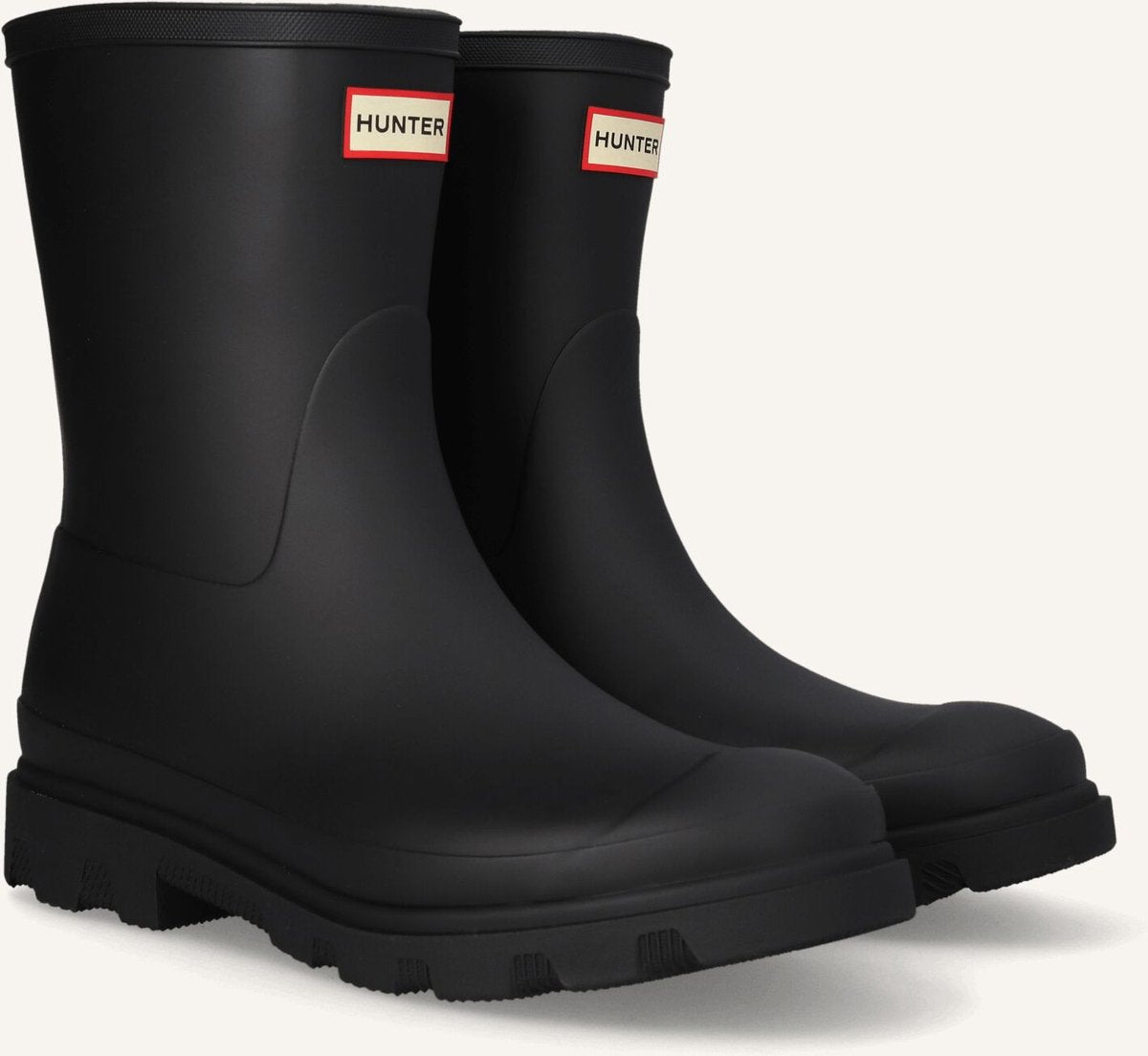 Hunter downpour short wellington boots laarzen - - dames - zwart - maat 42