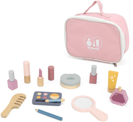 Polarb houten make-up speelset - houten beautyset voor kinderen - rollenspel speelgoed