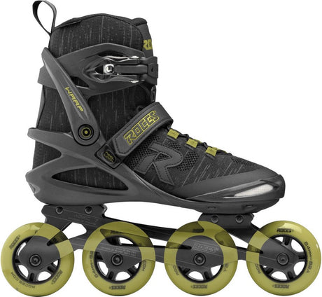Roces warp thread tif 84 skeelers unisex – 4x84mm wielen – fitness inline skates – zwart groen – maat 40