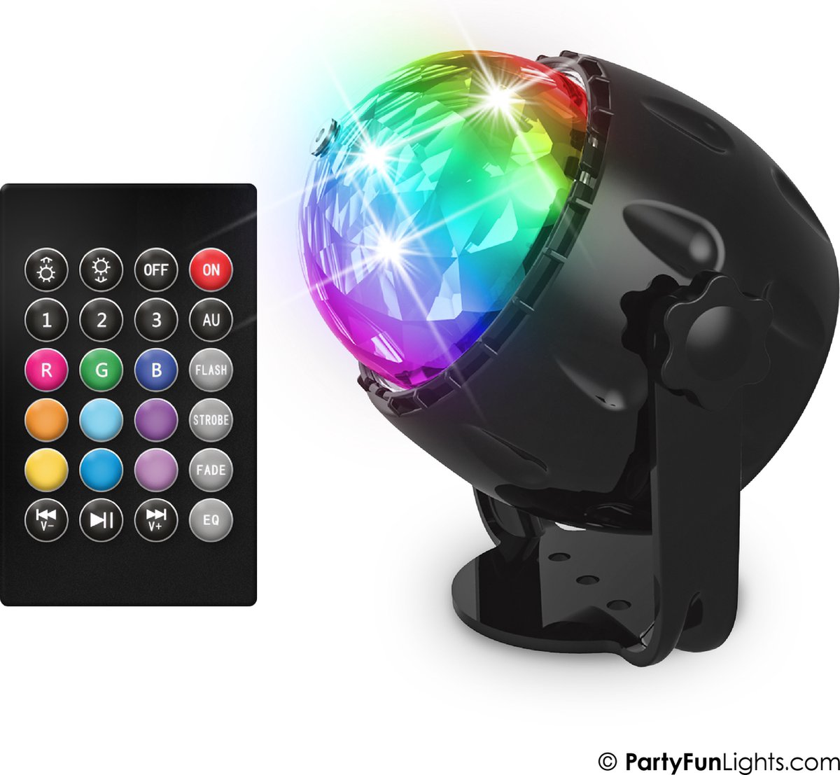 Partyfunlights -party lamp - led - usb - speaker - afstandsbediening