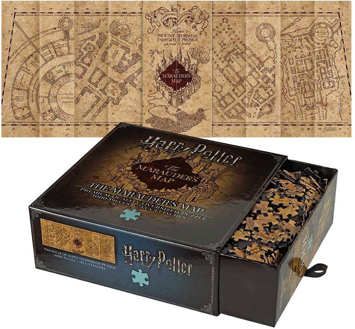 Noble collection harry potter marauder's map puzzel - 1000 stukjes