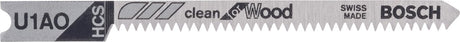 Bosch - decoupeerzaagblad u 1 ao clean for wood - 3 stuks