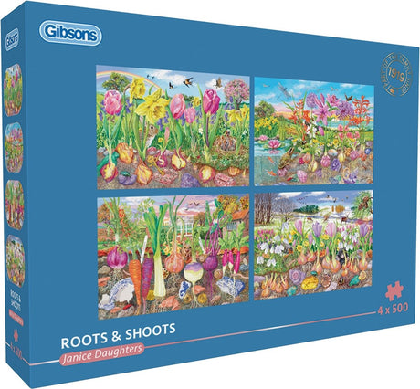 Gibsons - roots shoots (door janice daughters) - 4×500 stukjes 48×34cm (b×h) - legpuzzel voor volwassenen
