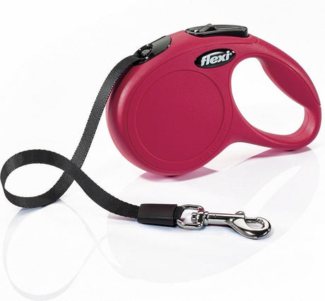 Flexi new classic tape - hondenriem - rood - s - 3 m (<12 kg)