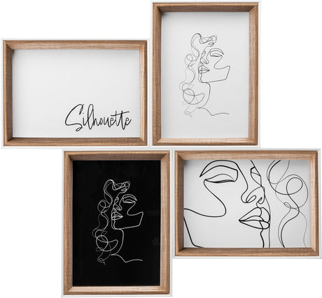 Walther silhouette - houten lijst galerij - fotoformaat 4x13x18 cm - beuken