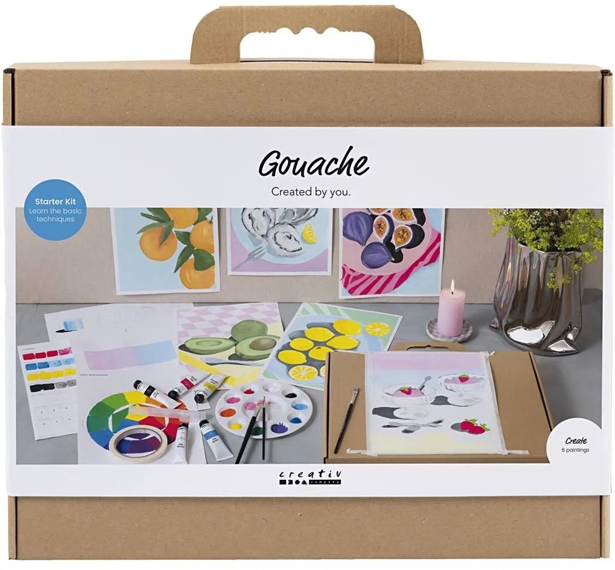 Creativ company https: www.cchobby.nl starter-hobbyset-gouache-schilderijen-diverse-kleuren-1-doos