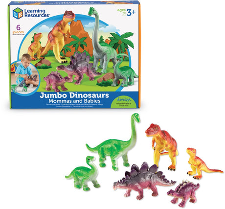 Learning resources jumbo dinosaurs - mommas and babies - 3+