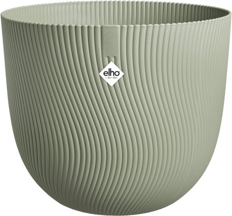 Elho sereh rond 60 - grote bloempot voor binnen buiten - 100% gerecycled plastic - ø 59 x h 50.6 cm - scandinavisch groen