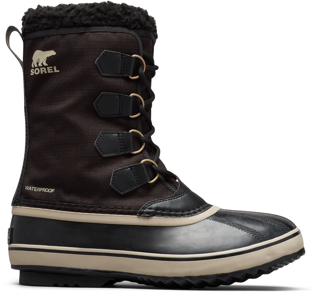 Sorel 1964 pac™ nylon wp men's snowboots - black, ancient fossil - maat 46