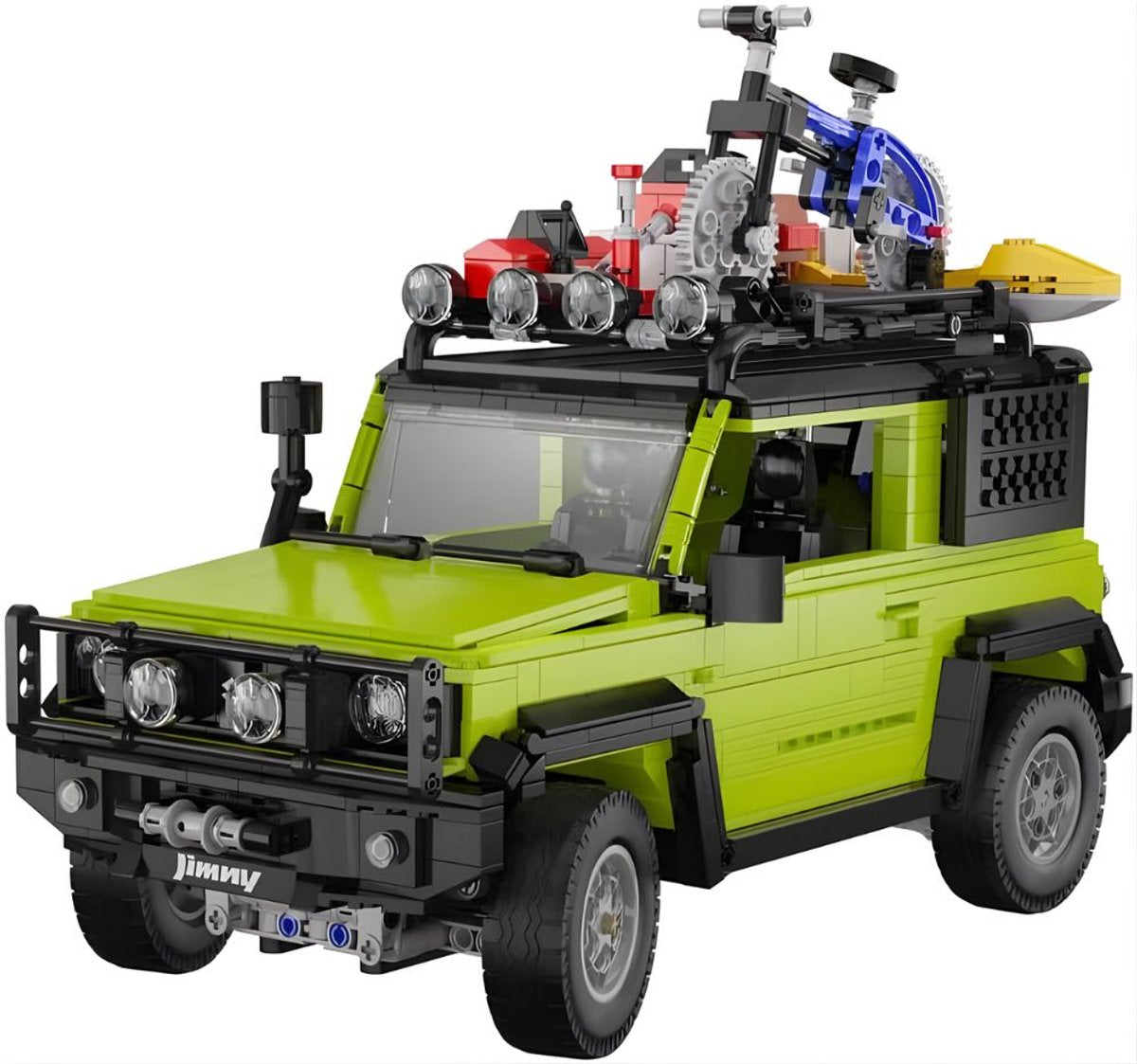 Cada bricks c62001w suzuki jimny off-road truck bouwset | city fast champions adventure | creator and classic motor bouwpakket | technic speelgoed ideas voor volwassenen | icons furious speed f1 auto geschikt voor lego | bouwdoos met 1803 bloks