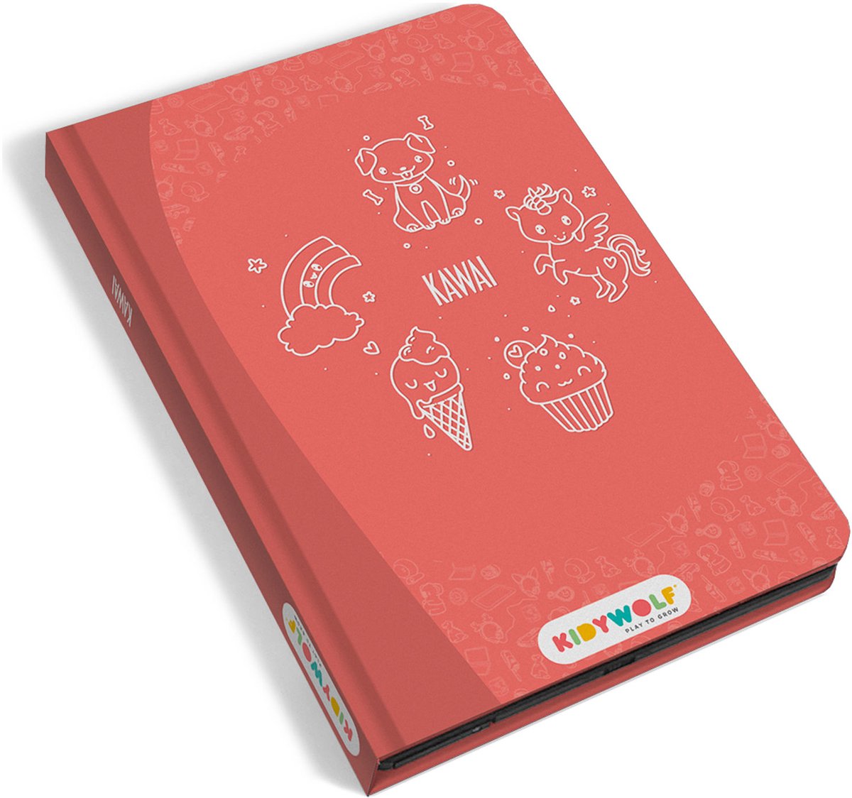 Kidywolf - kidydraw mini tekentablet voor kinderen - kawai thema - educatief - 4+ jaar