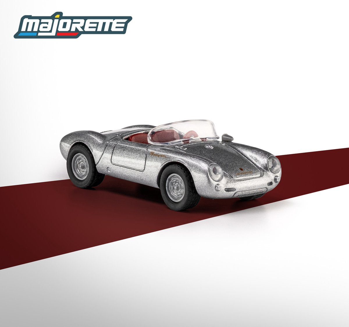 Majorette porsche 550 spyder '55, zilver ( collection)