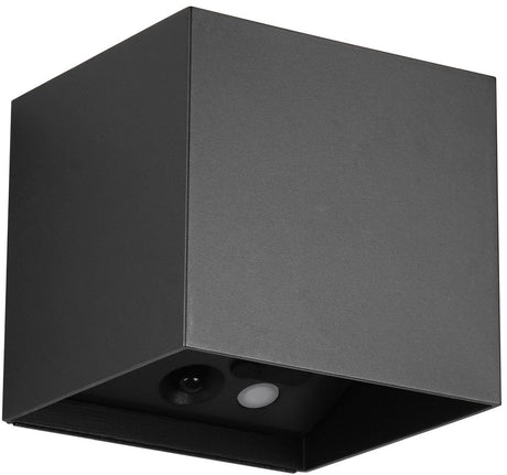 Rl live your light reality genie - wandlamp - zwart mat - incl. 2x smd 1 w - bewegingssensor - usb-aansluiting - verlichting omhoog en omlaag - wandmontage - oplaadbaar - rl now - buitenverlichting - ip44
