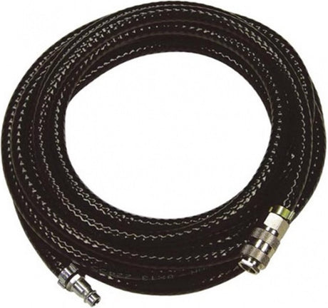 Hbm machines stanley luchtslang 20 meter - compressor slang - max. 10bar - europese snelkoppeling - pvc - zwart