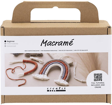 Creativ company mini hobbyset macrame regenboog